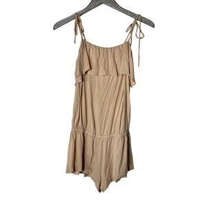 Eberjey Ivy Flounce Teddy Pink Tint Romper
